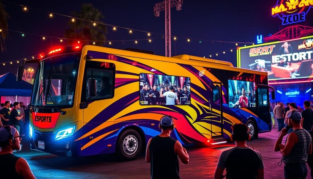 mobile esports bus